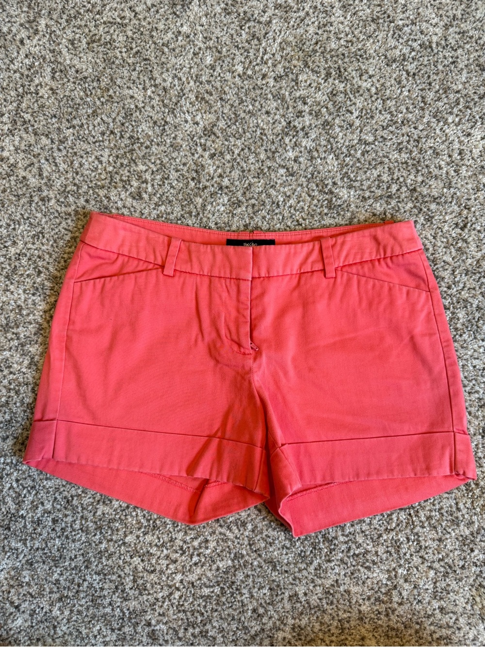 Mossimo Supply Co. Coral Pink Tailored Bermuda Shorts